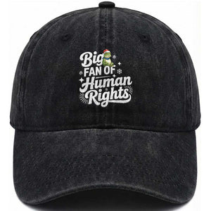 Resist Frog Christmas Washed Cotton Baseball Cap Big Fan Of Human Rights Political Meme TS14 Washed Cap Universal Fit Black Print Your Wear