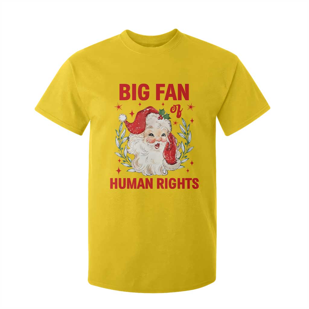 Funny Santa Christmas T Shirt For Kid Big Fan Of Human Rights TS14 Daisy Print Your Wear