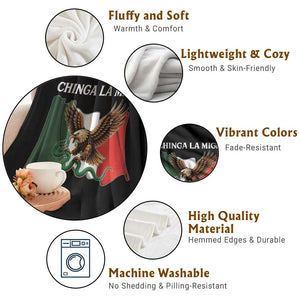 Immigration Rights Protest Throw Blanket Chinga La Migra Anti Fascism TS14 Print Your Wear