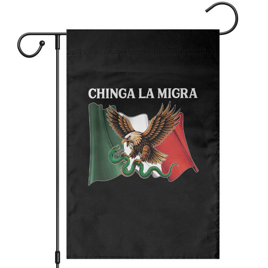Immigration Rights Protest Garden Flag Chinga La Migra Anti Fascism TS14 Black Print Your Wear