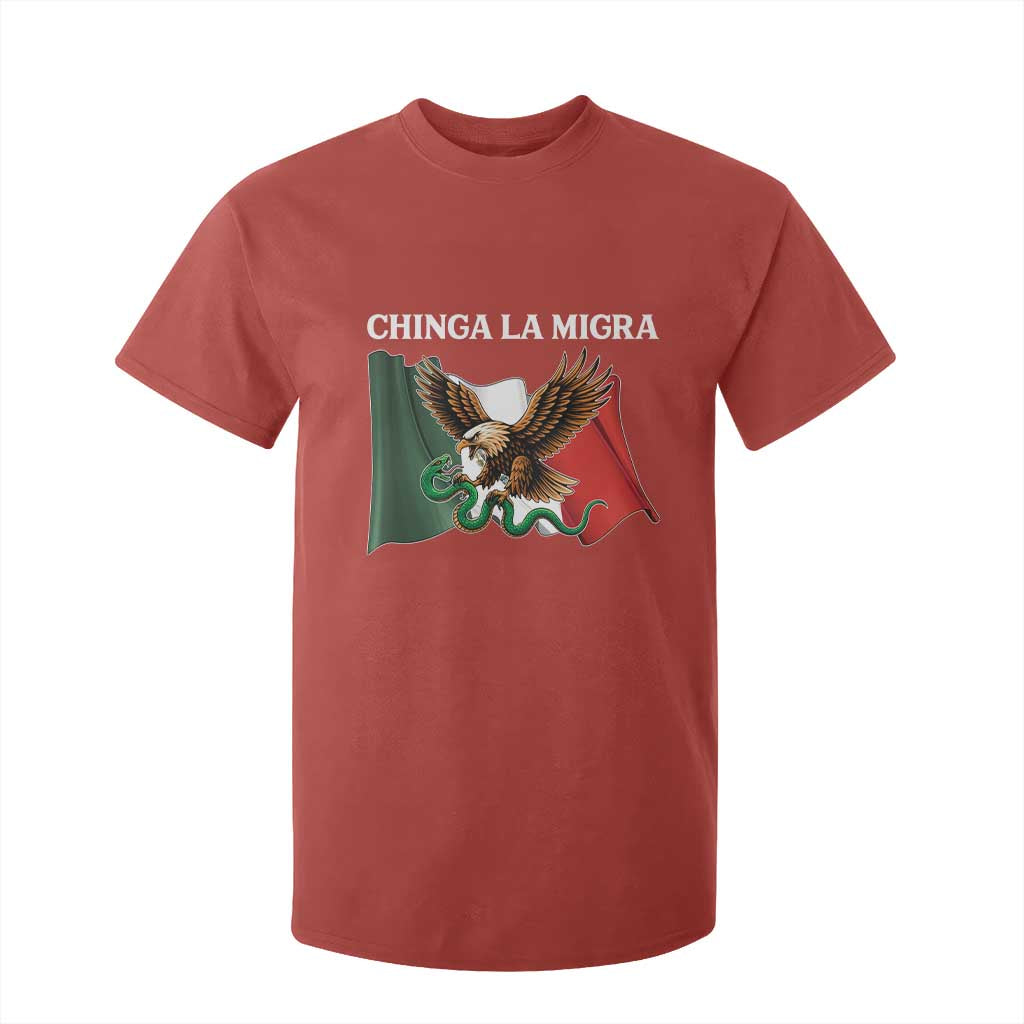 Immigration Rights Protest T Shirt For Kid Chinga La Migra Anti Fascism TS14 Red Print Your Wear