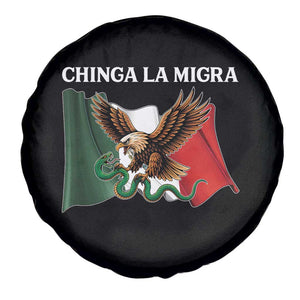 Immigration Rights Protest Spare Tire Cover Chinga La Migra Anti Fascism TS14 Print Your Wear