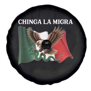 Immigration Rights Protest Spare Tire Cover Chinga La Migra Anti Fascism TS14 Print Your Wear