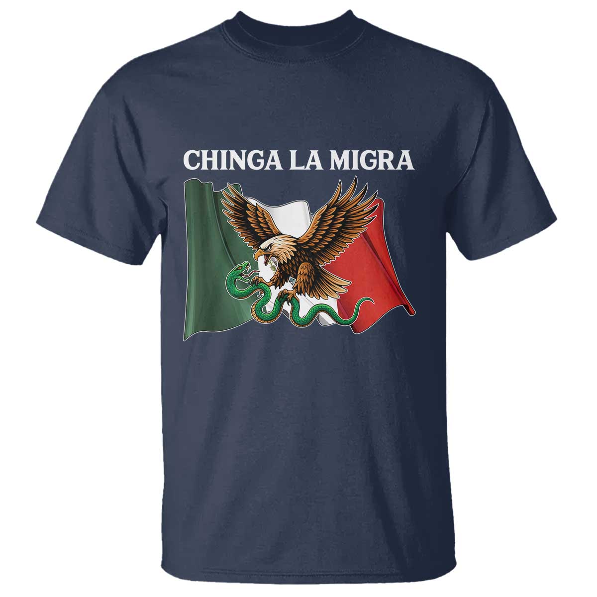 Immigration Rights Protest T Shirt Chinga La Migra Anti Fascism TS14 Navy Print Your Wear