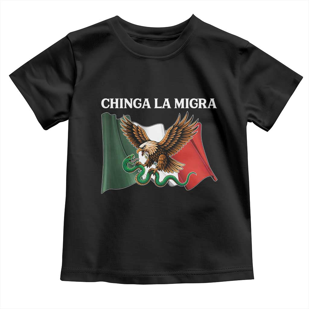 Immigration Rights Protest Toddler T Shirt Chinga La Migra Anti Fascism TS14 Black Print Your Wear