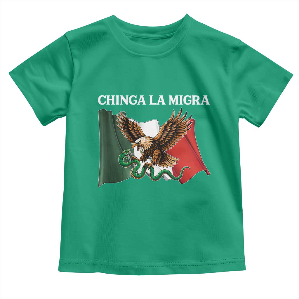 Immigration Rights Protest Toddler T Shirt Chinga La Migra Anti Fascism TS14 Irish Green Print Your Wear
