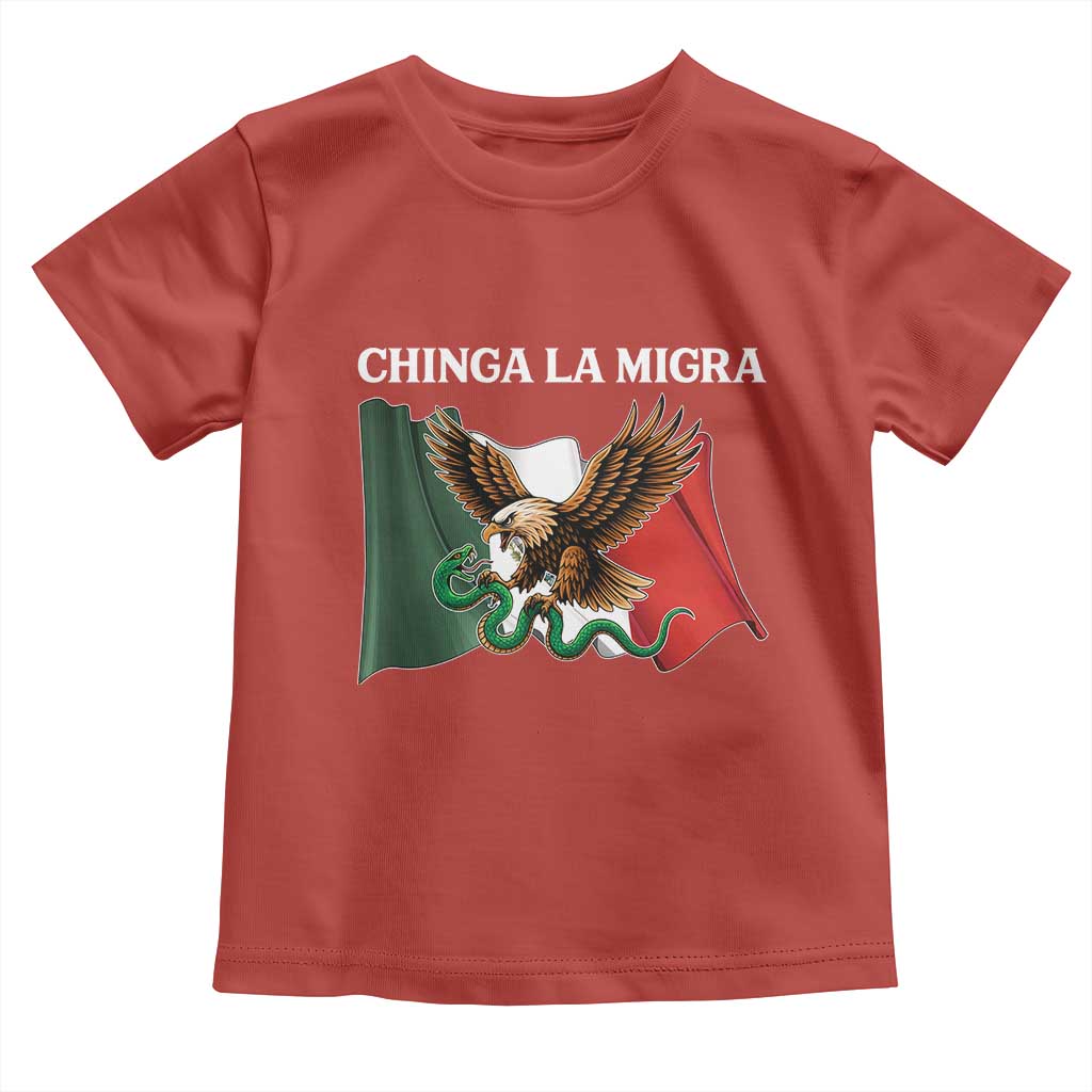 Immigration Rights Protest Toddler T Shirt Chinga La Migra Anti Fascism TS14 Red Print Your Wear