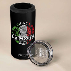 Chinga La Migra 4 in 1 Can Cooler Tumbler Immigration Rights Anti Fascism Protest TS14 Print Your Wear