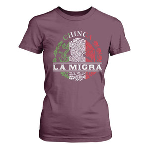 Chinga La Migra T Shirt For Women Immigration Rights Anti Fascism Protest TS14 Maroon Print Your Wear