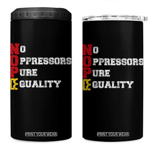 No Kings 4 in 1 Can Cooler Tumbler No Oppressors Pure Equality TS14 One Size: 16 oz Black Print Your Wear