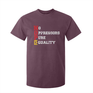 No Kings T Shirt For Kid No Oppressors Pure Equality TS14 Maroon Print Your Wear