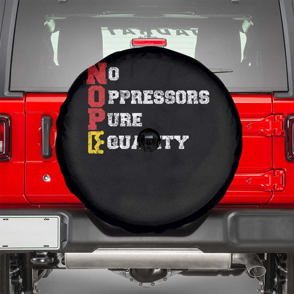 No Kings Spare Tire Cover No Oppressors Pure Equality TS14 Black Print Your Wear