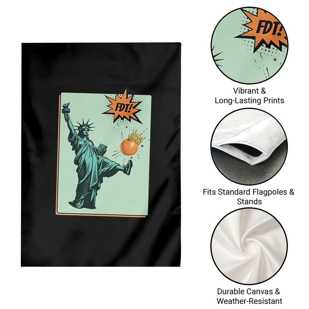 No Kings Garden Flag Statue of Liberty Political Protest TS14 Print Your Wear