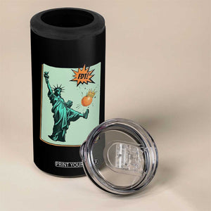 No Kings 4 in 1 Can Cooler Tumbler Statue of Liberty Political Protest TS14 Print Your Wear