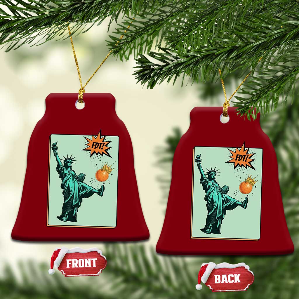 No Kings Ceramic Ornament Statue of Liberty Political Protest TS14 Print Your Wear