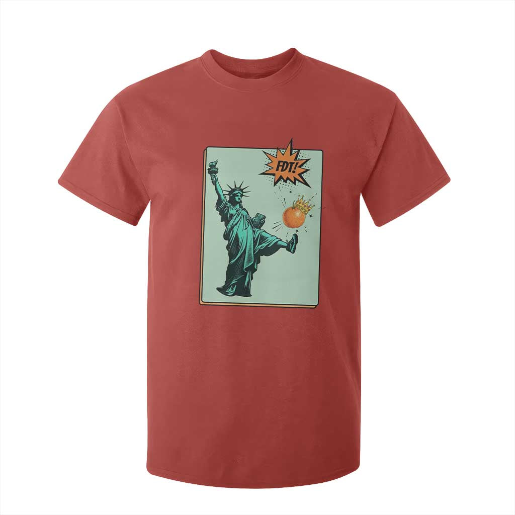 No Kings T Shirt For Kid Statue of Liberty Political Protest TS14 Red Print Your Wear