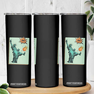 No Kings Skinny Tumbler Statue of Liberty Political Protest TS14 Print Your Wear