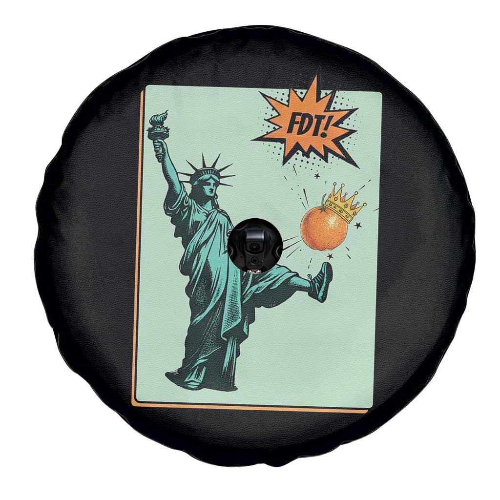 No Kings Spare Tire Cover Statue of Liberty Political Protest TS14 Print Your Wear