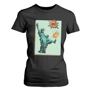 No Kings T Shirt For Women Statue of Liberty Political Protest TS14 Black Print Your Wear