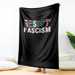 Resist Fascism Protest Throw Blanket Anti Trump Political Activist TS14 Print Your Wear