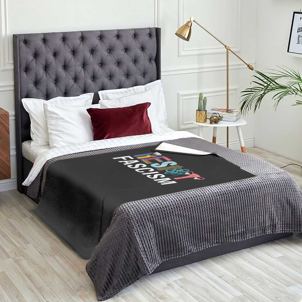 Resist Fascism Protest Throw Blanket Anti Trump Political Activist TS14 Print Your Wear