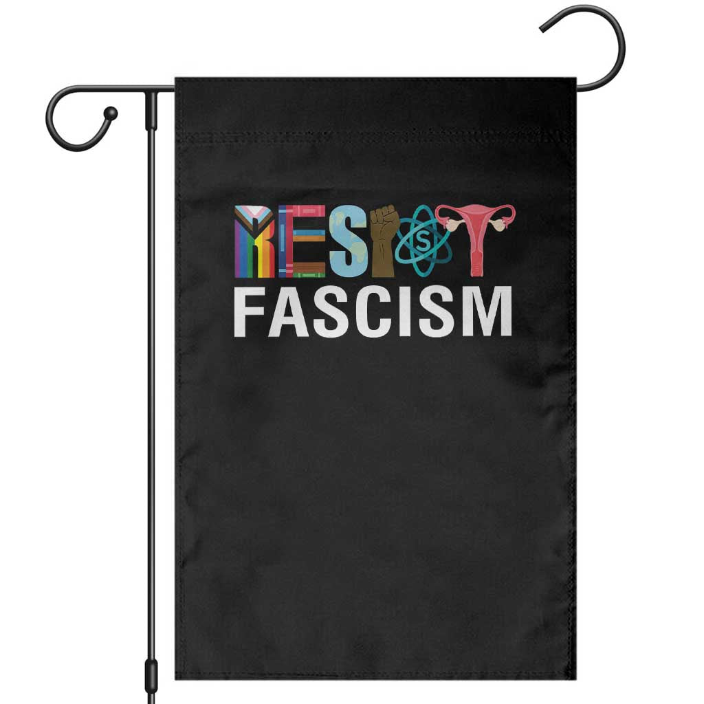 Resist Fascism Protest Garden Flag Anti Trump Political Activist TS14 Black Print Your Wear