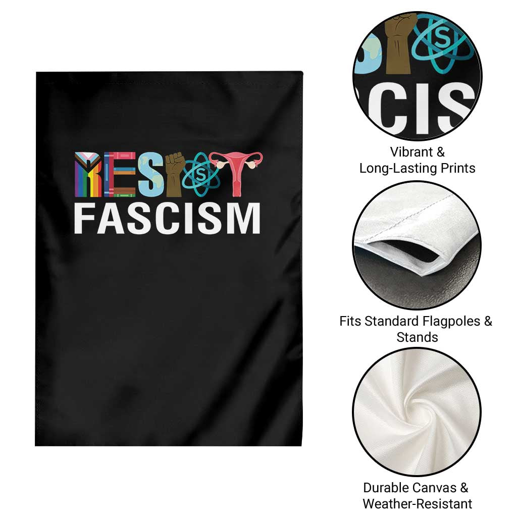 Resist Fascism Protest Garden Flag Anti Trump Political Activist TS14 Print Your Wear