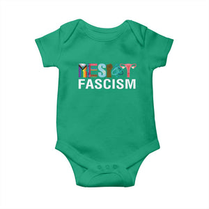 Resist Fascism Protest Baby Onesie Anti Trump Political Activist TS14 Irish Green Print Your Wear