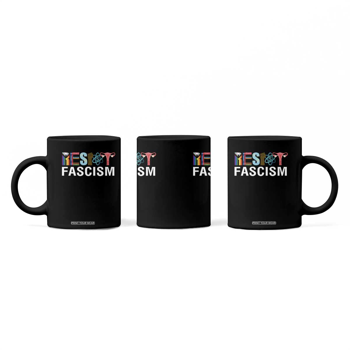 Resist Fascism Protest Coffee Mug Anti Trump Political Activist TS14 Print Your Wear