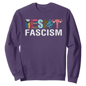 Resist Fascism Protest Sweatshirt Anti Trump Political Activist TS14 Purple Print Your Wear