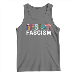 Resist Fascism Protest Tank Top Anti Trump Political Activist TS14 Black Heather Print Your Wear