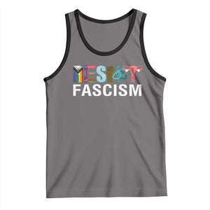 Resist Fascism Protest Tank Top Anti Trump Political Activist TS14 Deep Heather Black Print Your Wear