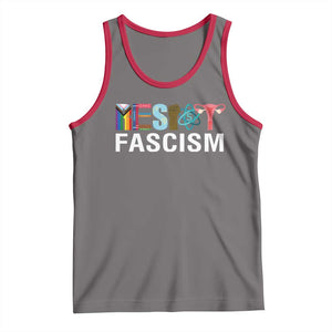 Resist Fascism Protest Tank Top Anti Trump Political Activist TS14 Deep Heather Red Print Your Wear
