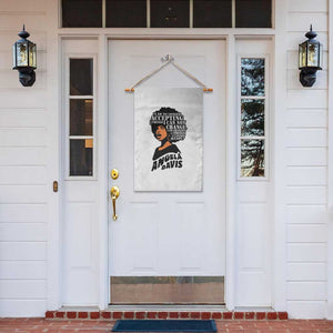 Angela Davis Inspirational Quote Garden Flag I Am No Longer Accepting The Things I Cannot Change TS14 Print Your Wear