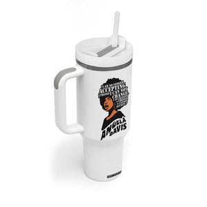 Angela Davis Inspirational Quote Tumbler With Handle I Am No Longer Accepting The Things I Cannot Change TS14 Print Your Wear