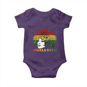 Angela Davis Baby Onesie Black History Month TS14 Purple Print Your Wear