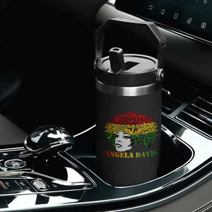 Angela Davis Flip Straw Tumbler Black History Month TS14 Print Your Wear