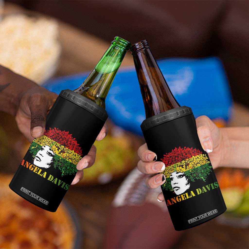 Angela Davis 4 in 1 Can Cooler Tumbler Black History Month TS14 Print Your Wear