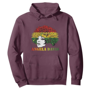 Angela Davis Hoodie Black History Month TS14 Maroon Print Your Wear