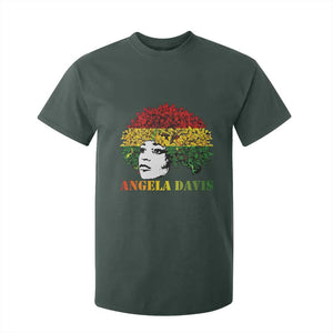 Angela Davis T Shirt For Kid Black History Month TS14 Dark Forest Green Print Your Wear