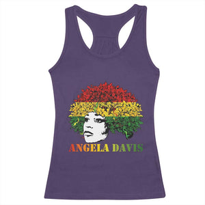 Angela Davis Racerback Tank Top Black History Month TS14 Purple Print Your Wear