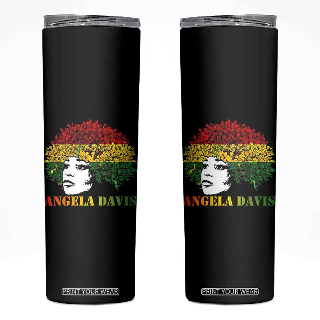 Angela Davis Skinny Tumbler Black History Month TS14 Black Print Your Wear