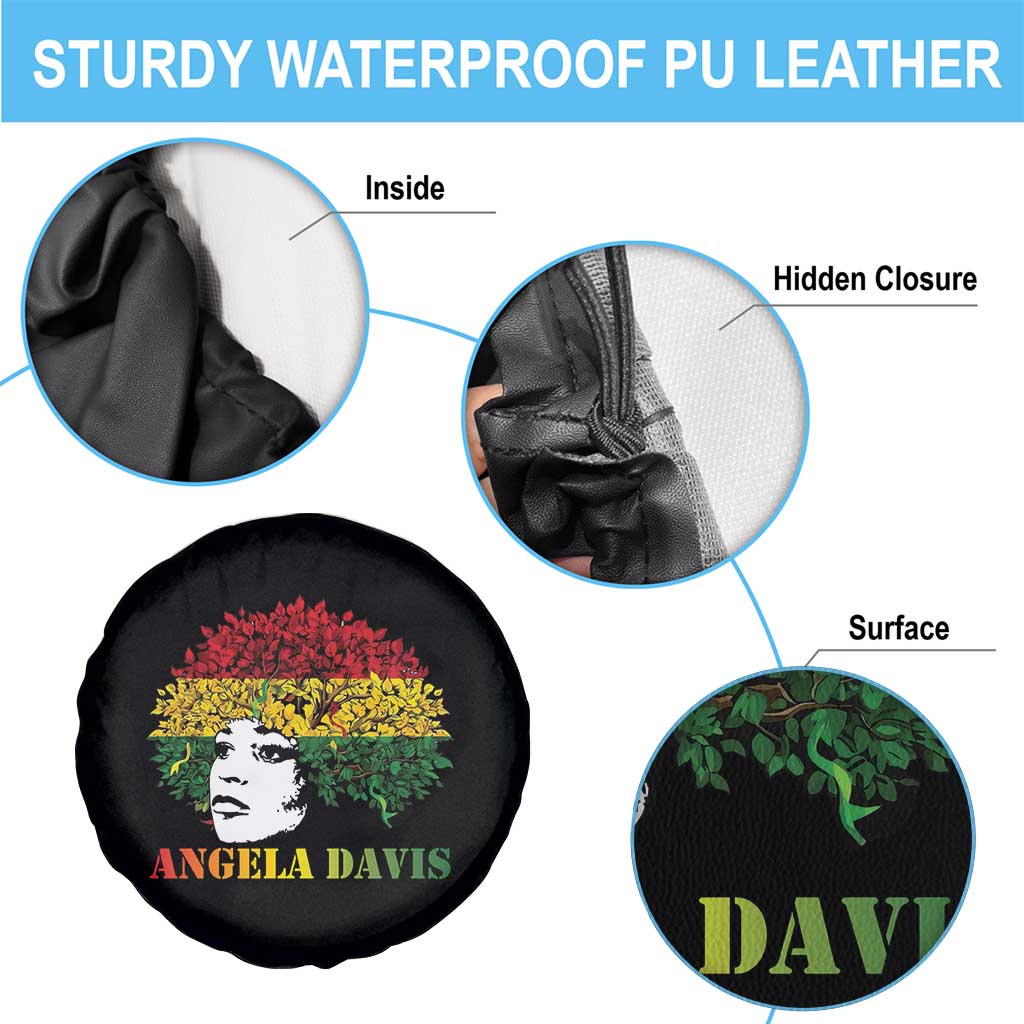 Angela Davis Spare Tire Cover Black History Month TS14 Print Your Wear