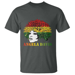 Angela Davis T Shirt Black History Month TS14 Dark Heather Print Your Wear