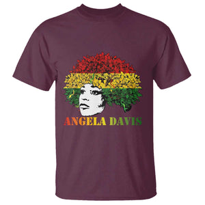 Angela Davis T Shirt Black History Month TS14 Maroon Print Your Wear
