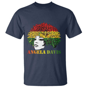 Angela Davis T Shirt Black History Month TS14 Navy Print Your Wear