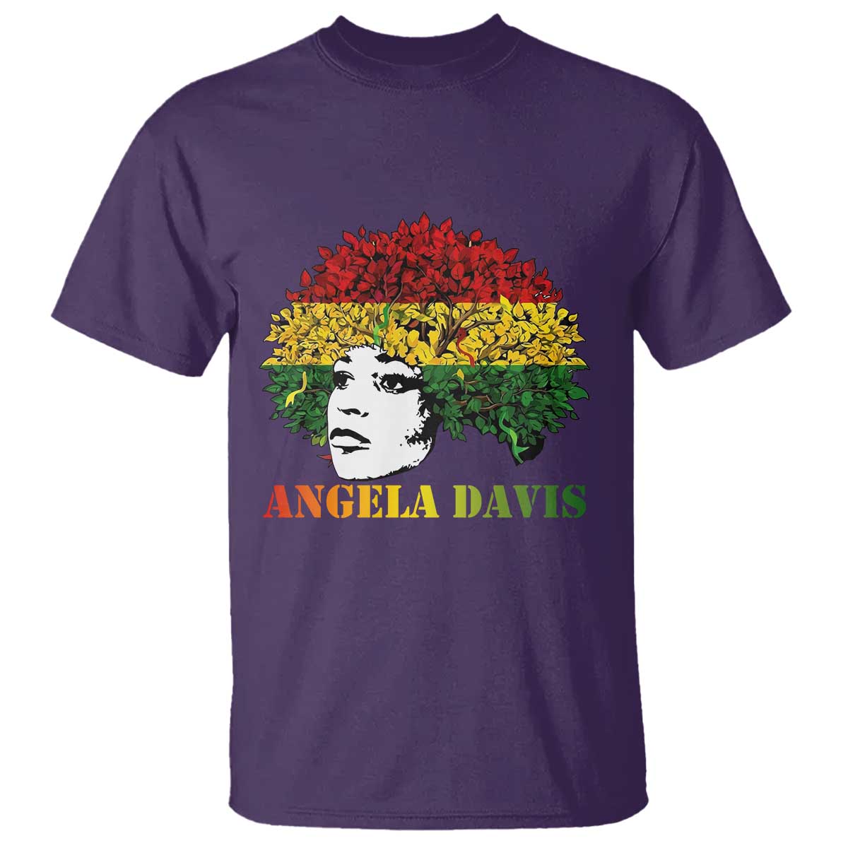 Angela Davis T Shirt Black History Month TS14 Purple Print Your Wear