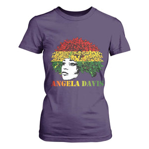 Angela Davis T Shirt For Women Black History Month TS14 Purple Print Your Wear