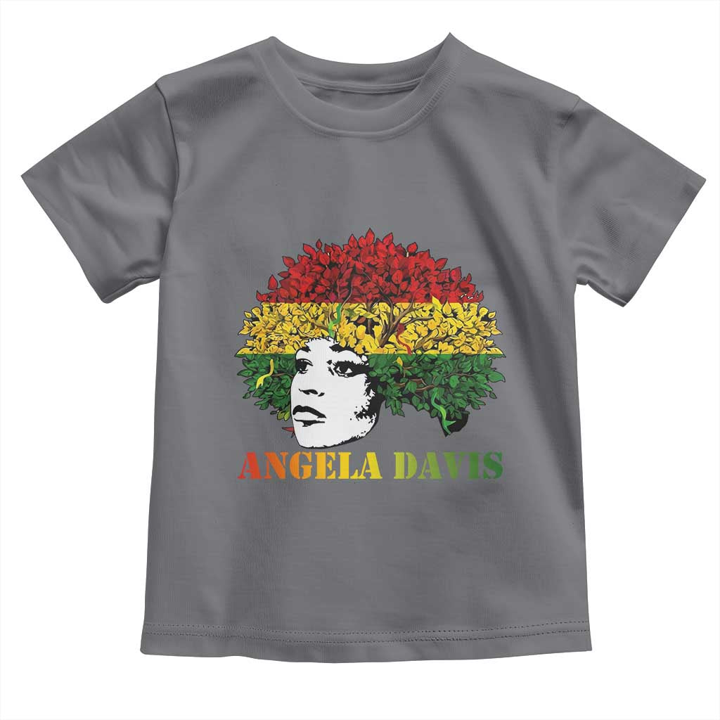 Angela Davis Toddler T Shirt Black History Month TS14 Charcoal Print Your Wear