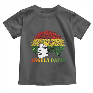 Angela Davis Toddler T Shirt Black History Month TS14 Dark Heather Print Your Wear